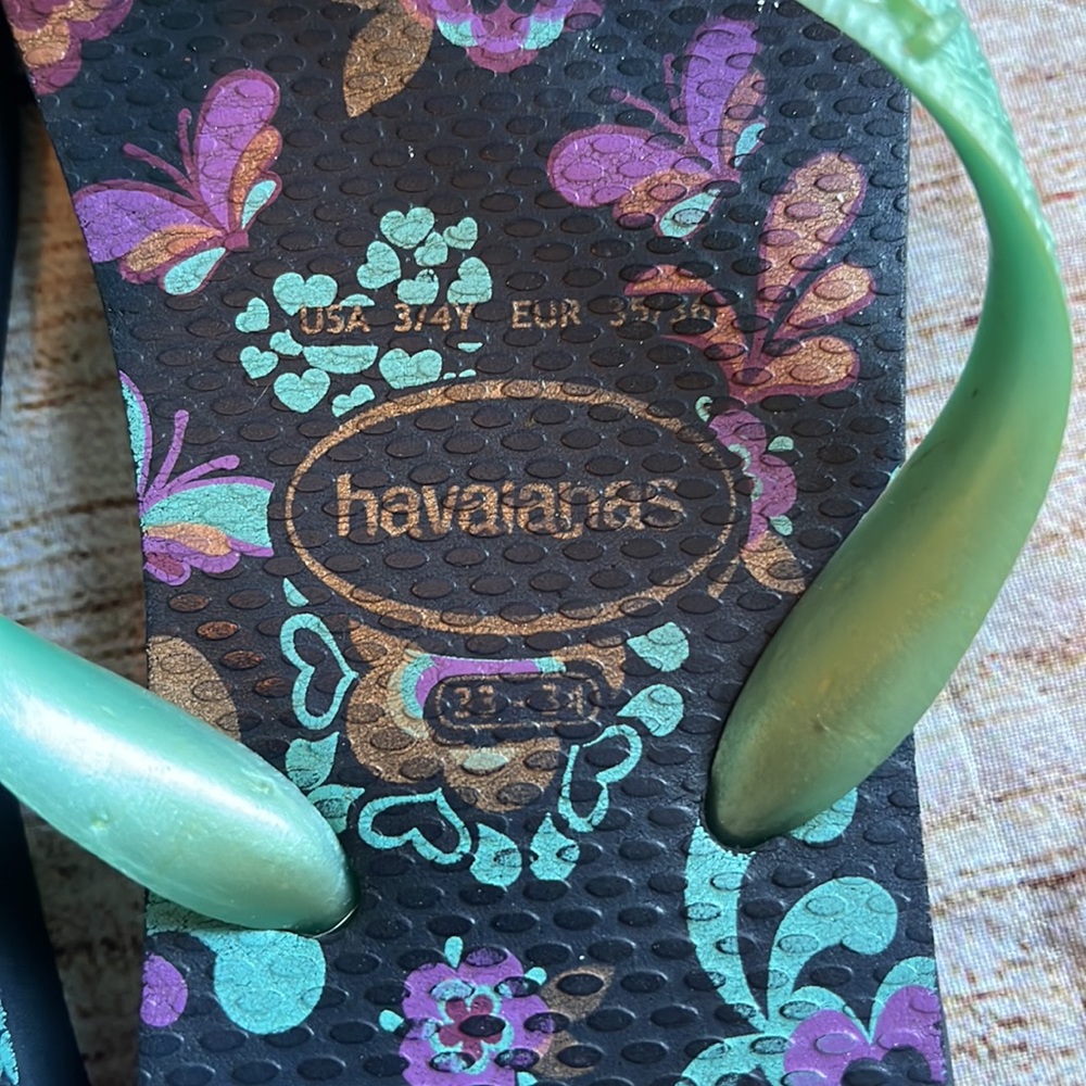 Havaianas | girl sandal flip flop summer shoe size 3 / 4 - Picture 3 of 9